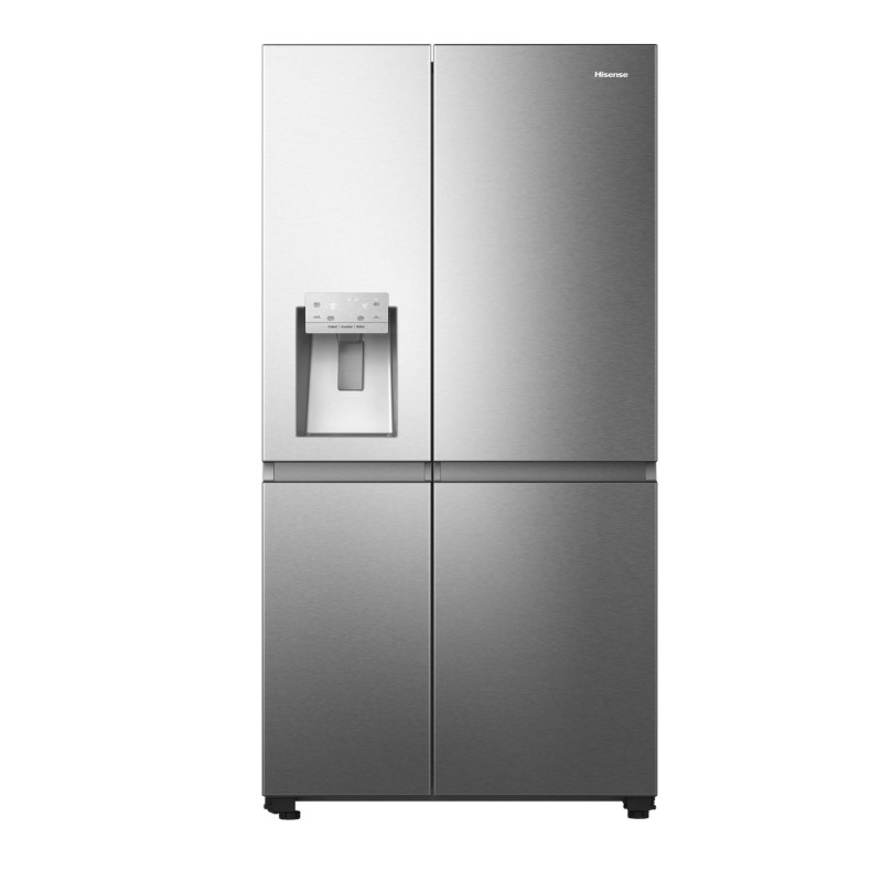 Hisense Ψυγείο Ντουλάπα RS818N4TIE 632lt Υ179xΠ91xΒ73εκ. Inox