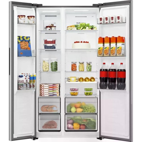 Hisense Ψυγείο Ντουλάπα RS3P558NEIE 544lt Υ178,6xΠ91,1xΒ61,5εκ. Inox