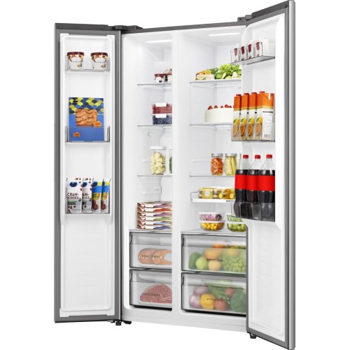 Hisense Ψυγείο Ντουλάπα RS3P558NEIE 544lt Υ178,6xΠ91,1xΒ61,5εκ. Inox