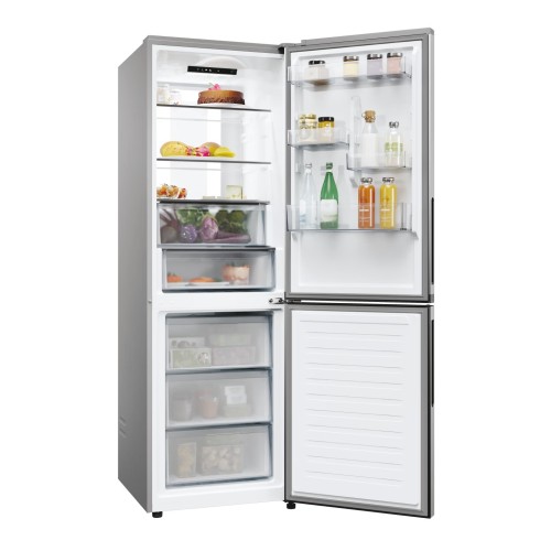 Candy Ψυγειοκαταψύκτης CNCQ4T618EX 355lt Total NoFrost Υ185xΠ59.5xΒ66.7εκ. Inox