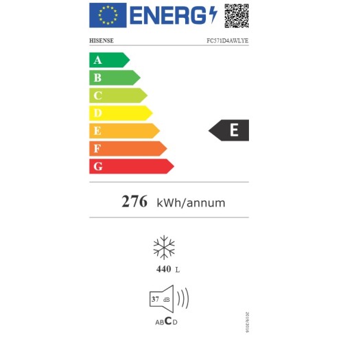 Hisense Καταψύκτης Μπαούλο FC571D4AWLYE 440lt Υ85,8xΠ142,9xΒ74,6εκ. Λευκό