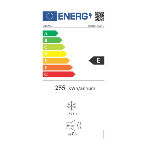 Hisense Καταψύκτης Μπαούλο FC484D4AWLYE 372lt Υ85,8xΠ124,3xΒ74,6εκ. Λευκό
