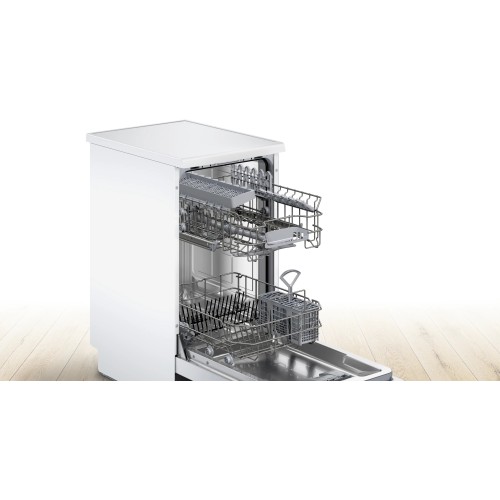 Bosch Πλυντήριο Πιάτων SPS2HKW55E για 10 Σερβίτσια Π45xY84,5εκ Λευκό