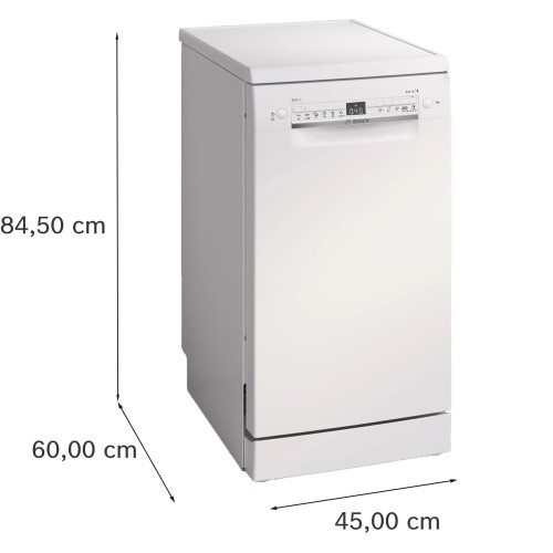 Bosch Πλυντήριο Πιάτων SPS2HKW55E για 10 Σερβίτσια Π45xY84,5εκ Λευκό