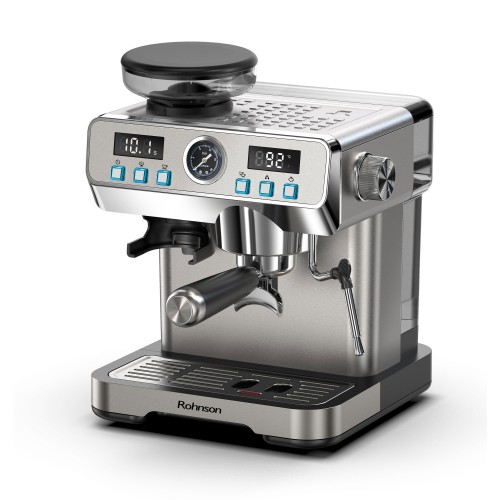 Rohnson Μηχανή Espresso R-98150 με Μύλο Άλεσης 20bar 1258W