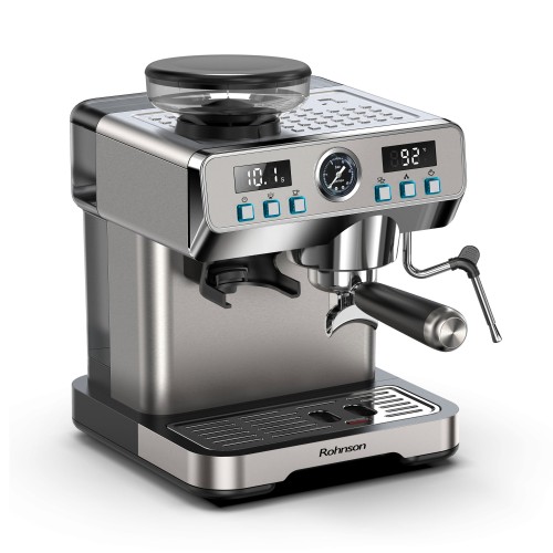 Rohnson Μηχανή Espresso R-98150 με Μύλο Άλεσης 20bar 1258W