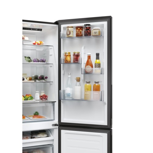 Candy Ψυγειοκαταψύκτης CNCQ2T518EB 279lt Total NoFrost Υ182.5xΠ54.5xΒ60.2εκ. Μαύρο