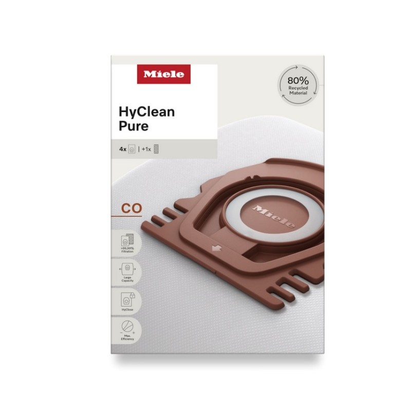 Miele Σακούλες & φίλτρο ηλεκτρικής σκούπας HyClean Pure 4τμχ.