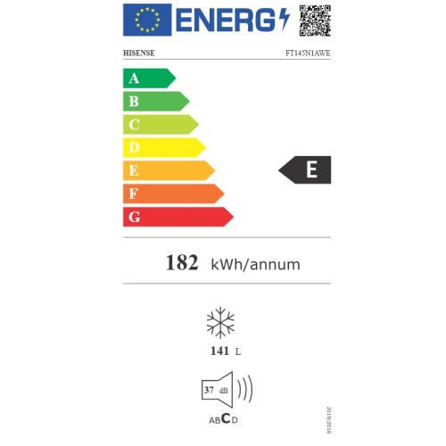 Hisense Καταψύκτης Μπαούλο FT145N1AWE 141lt Υ85,8xΠ60,6xΒ55,9εκ. Λευκός