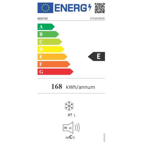 Hisense Καταψύκτης Μπαούλο FT100N1BWE 97lt Υ85,8xΠ57,8xΒ44,4εκ. Λευκός