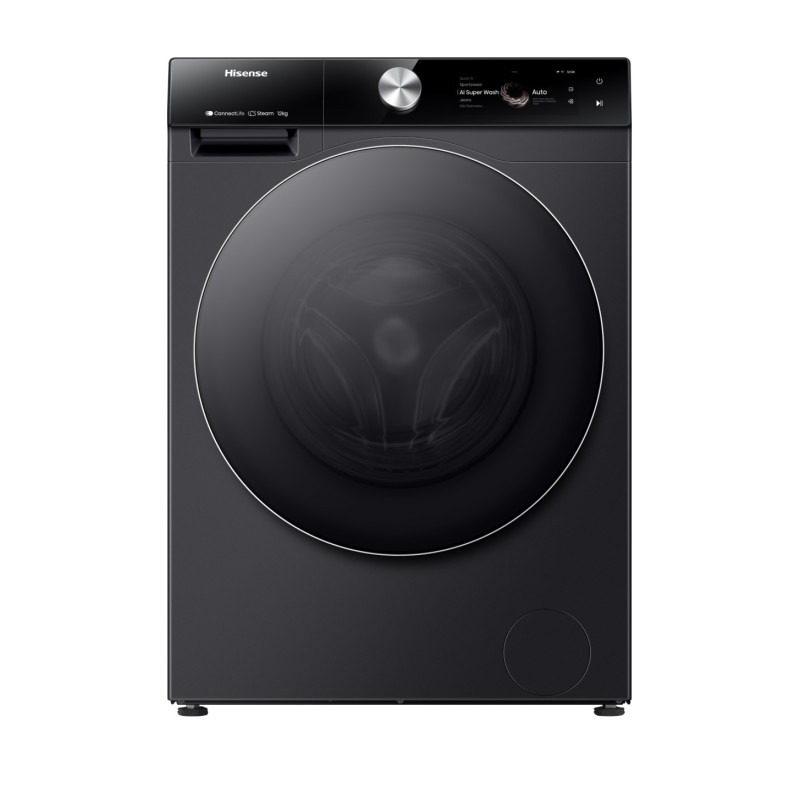 Hisense Πλυντήριο Ρούχων WF7S1247BB (12kg 1400 A)  Μαύρο
