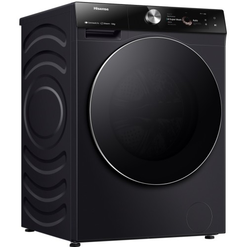 Hisense Πλυντήριο Ρούχων WF7S1247BB (12kg 1400 A)  Μαύρο