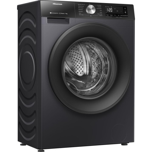 Hisense Πλυντήριο Ρούχων WF3S9043BB3 (9kg 1400 A) Μαύρο