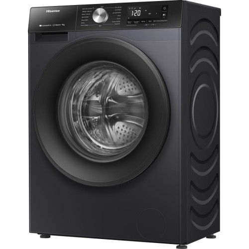 Hisense Πλυντήριο Ρούχων WF3S9043BB3 (9kg 1400 A) Μαύρο