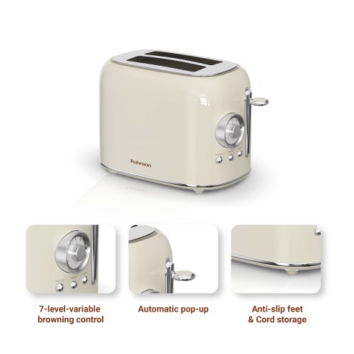 Rohnson Φρυγανιέρα R-2217 2 Θέσεων 800W Caramel