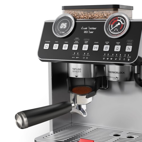 Rohnson Μηχανή Espresso R-98200 με Μύλο Άλεσης 20bar 2800W