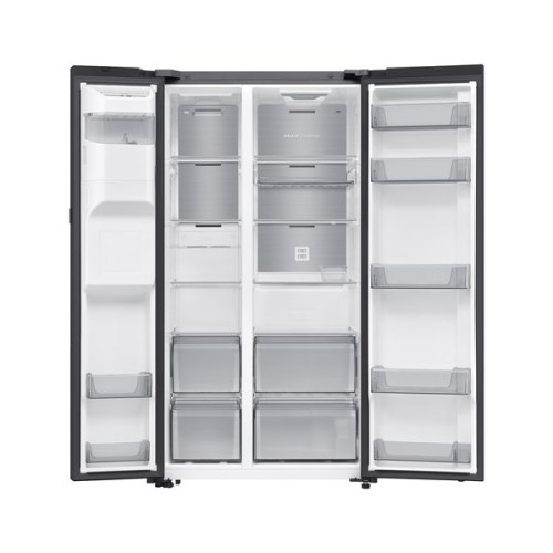 Samsung Ψυγείο Ντουλάπα RS80F64JEBEF Full No Frost 634Lt Υ178.6xΠ91.2xΒ71.6εκ. Μαύρο