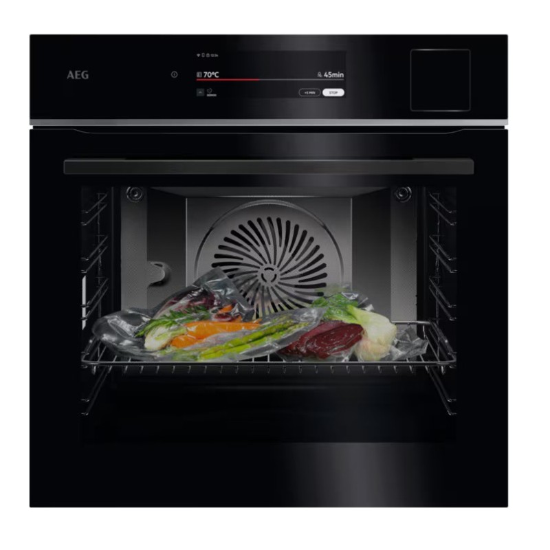 AEG Εντοιχιζόμενος Φούρνος Ανω πάγκου TP9SB831AB 70lt Π59.5εκ. Μαύρος