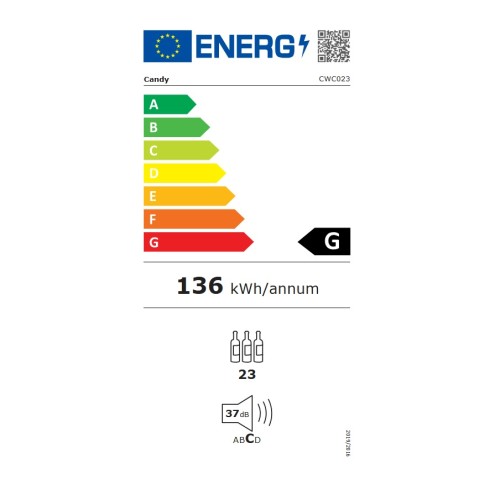 Candy Συντηρητής Κρασιών CWC023 23 Φιαλών