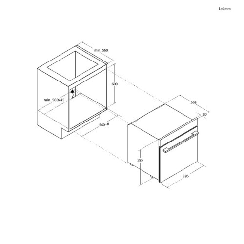 Candy Εντοιχιζόμενος Φούρνος Ανω Πάγκου CA6 NP3T3HTX 78Lt Inox