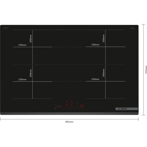 Bosch Αυτόνομη Επαγωγική Εστία PXY83KHC1E (80cm)