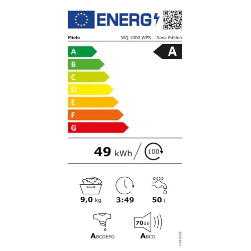 Miele Πλυντήριο Ρούχων WQ 1000 WPS Nova Edition 9kg 1600 Στροφών