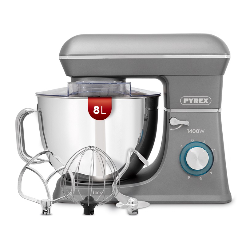 Pyrex Κουζινομηχανή SB-1510 1400W με Ανοξείδωτο Κάδο 8lt