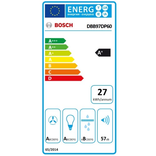 Bosch Μηχανισμος Απορρόφησης DBB97DP60 90cm Matt black