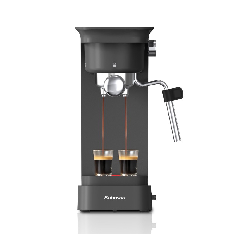 Rohnson Μηχανή Espresso R-98026 1400W Πίεσης 20bar