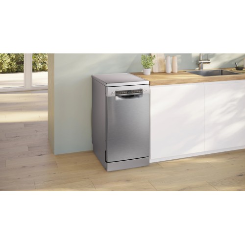 Bosch Πλυντήριο Πιάτων SPS4EMI11E για 10 Σερβίτσια Π45xY84,5εκ Brushed Steel