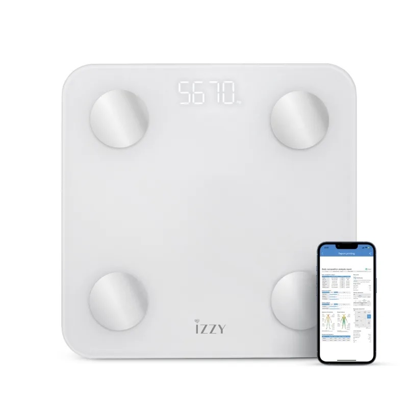 Izzy Ζυγαριά Μπάνιου IZ-7018 με Λιπομετρητή και Bluetooth Pure