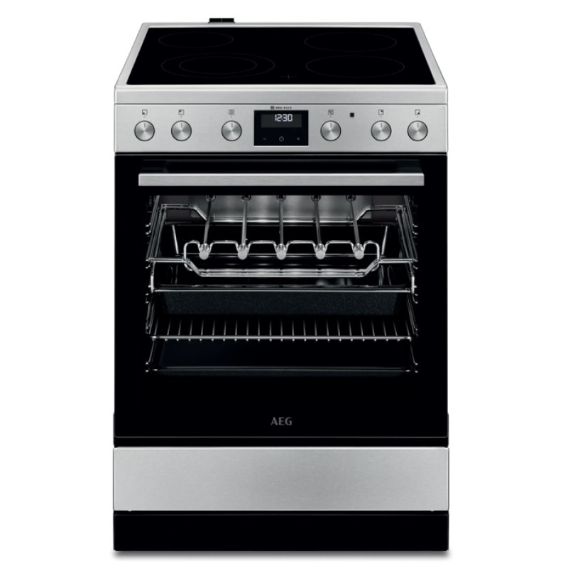 AEG Κεραμική Κουζίνα CCB6443NBM Inox