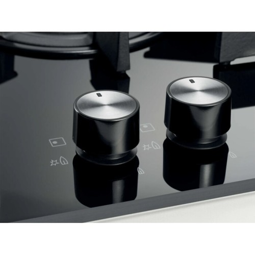 Electrolux Αυτόνομη Εστία Αερίου KGG6426K 59cm Μαύρο γυαλί