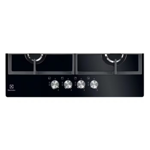 Electrolux Αυτόνομη Εστία Αερίου KGG6426K 59cm Μαύρο γυαλί