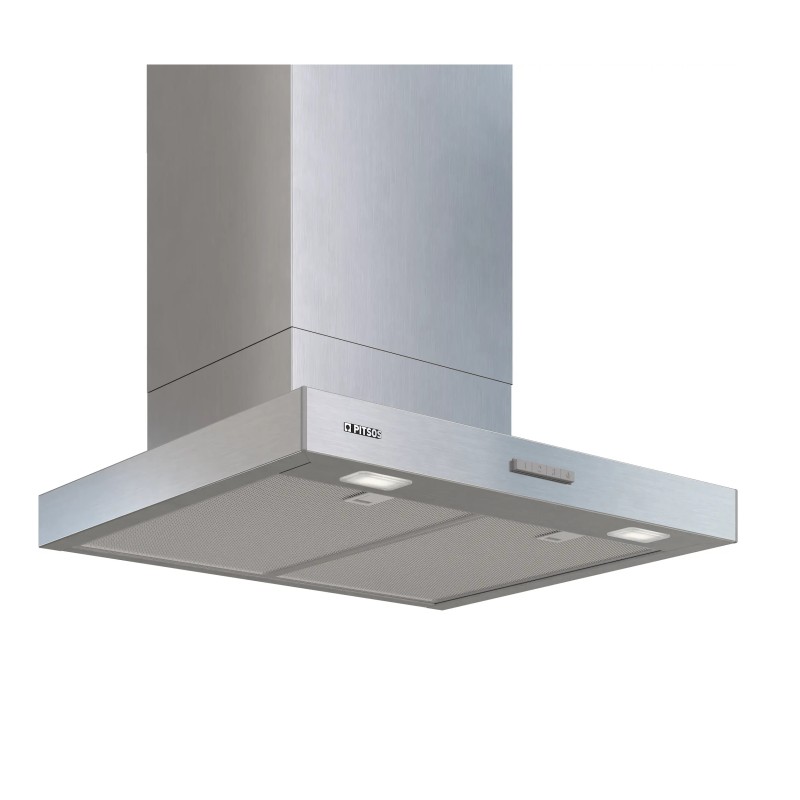 Pitsos Απορροφητήρας Τζάκι PTK6D73G 60cm Metal Look