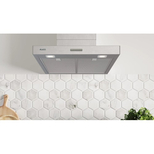 Pitsos Απορροφητήρας Τζάκι PTK6D73G 60cm Metal Look