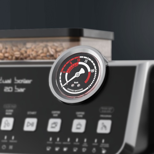 Rohnson Μηχανή Espresso R-98200 με Μύλο Άλεσης 20bar 2800W