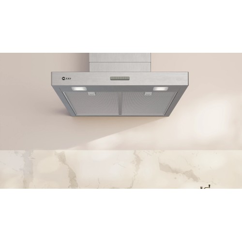 Neff Απορροφητήρας Τζάκι D65BCC2L0 60cm Metal Look