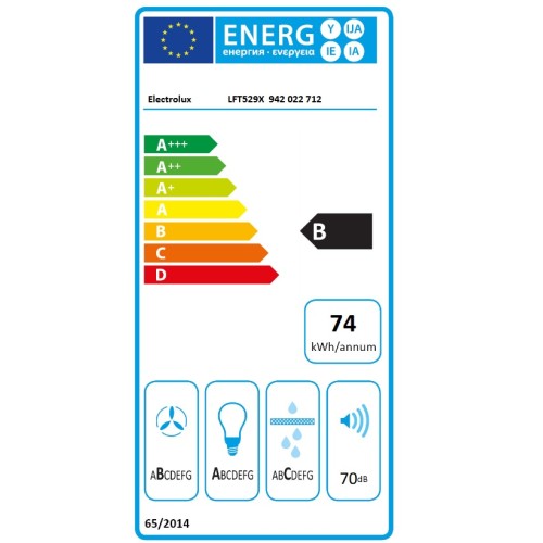 Electrolux Απορροφητήρας Καμινάδα LFT529X 90cm