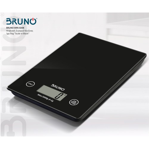 Bruno Ζυγαριά Κουζίνας Ψηφιακή BRN-0208 1gr/5kg