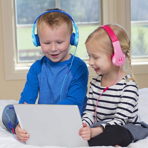 Motorola Motorola SQUADS 200 Blue Οn ear παιδικά ακουστικά Hands Free με splitter - 14591-0017
