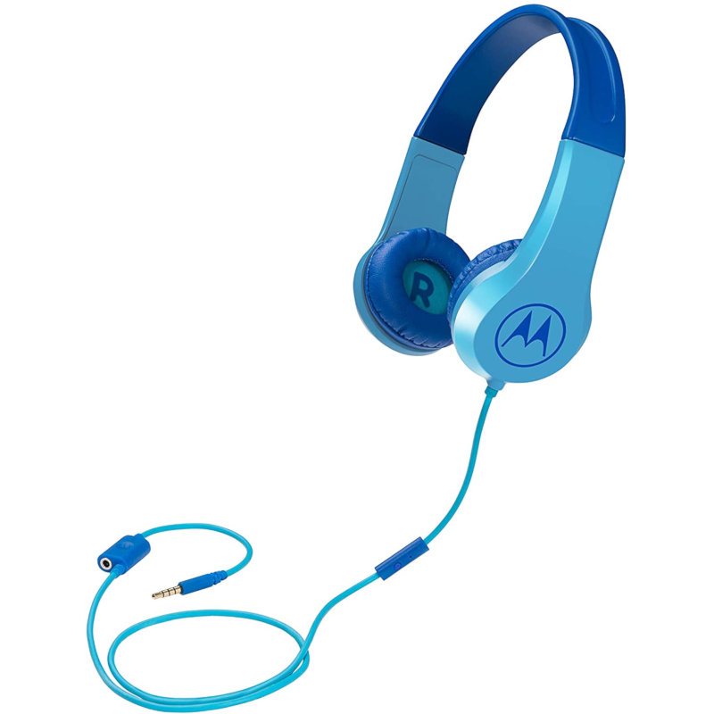 Motorola Motorola SQUADS 200 Blue Οn ear παιδικά ακουστικά Hands Free με splitter - 14591-0017
