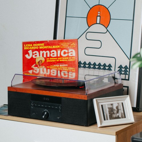 Akai Πικάπ ATT-14BT (110584-0006) με πικάπ, Bluetooth, CD player, USB και Ενσωματωμένα Ηχεία 10W