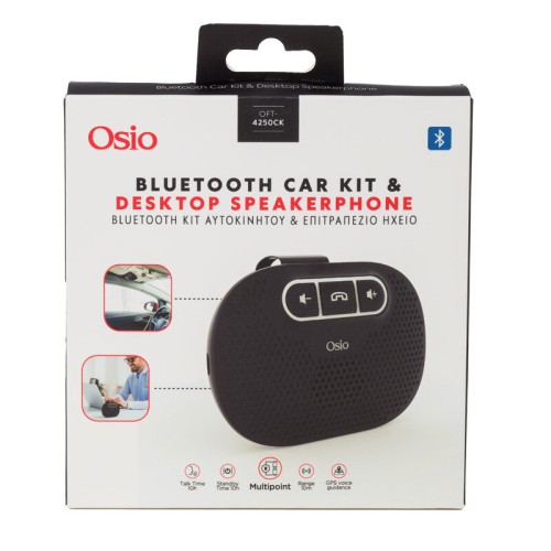 Osio Bluetooth Handsfree Ηχείο Αυτοκινήτου OFT-4250CK (10085-0002)