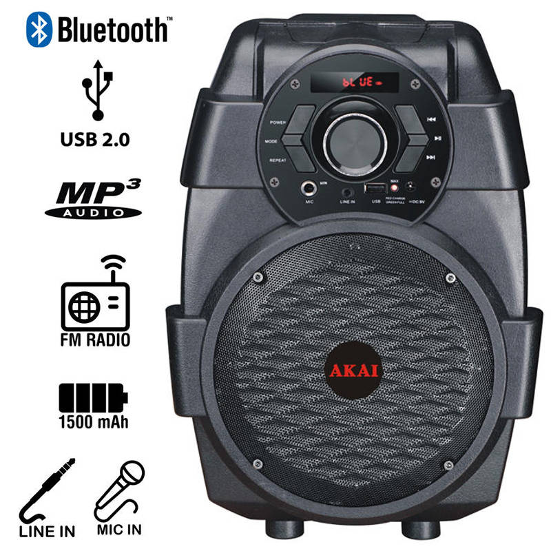 Akai Φορητό Ηχείο ABTS-806 Bluetooth & Karaoke