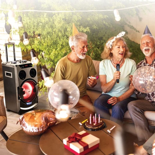 Akai Φορητό Ηχείο με Bluetooth, Karaoke και Μικρόφωνο ABTS-112