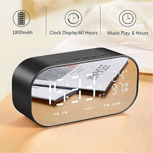 Akai Ραδιοξυπνητήρι Και Ηχείο Bluetooth ABTS-S2 BK