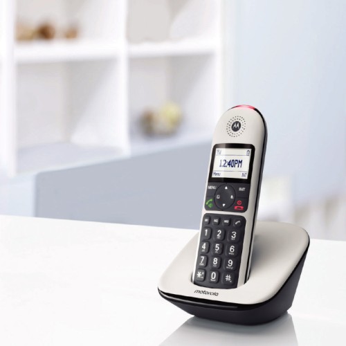 Motorola Motorola CD5001 (Ελληνικό Μενού) Ασύρματο τηλέφωνο συμβατό με ακουστικά βαρηκοΐας με φραγή αριθμών και ανοιχτή ακρόαση
