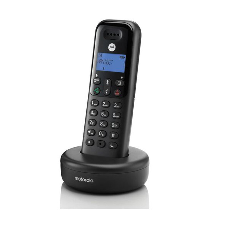 Motorola Ασύρματο Τηλέφωνο T501+ (14587-0114) Μαύρο