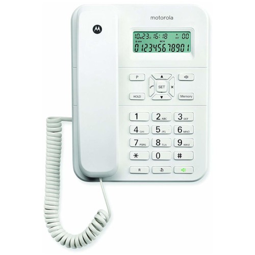 Motorola Τηλέφωνο Ενσύρματο CT202 (14587-9274) Λευκό